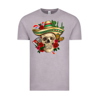Vintage Zinc Di de los muertos with roses Mexico Vintage Tee - HowdyJamesFarm
