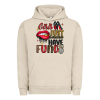 Pigment French Oak girls just wanna have funds Urban Hoodie - JahusDesignShop