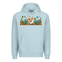 Blue Mist western corgi dog Premium Hoodie - Jasminsmagicworld