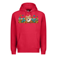 Cardinal western corgi dog Premium Hoodie - Jasminsmagicworld