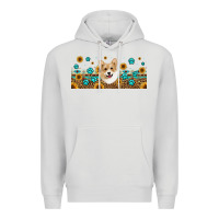 Dove Grey western corgi dog Premium Hoodie - Jasminsmagicworld