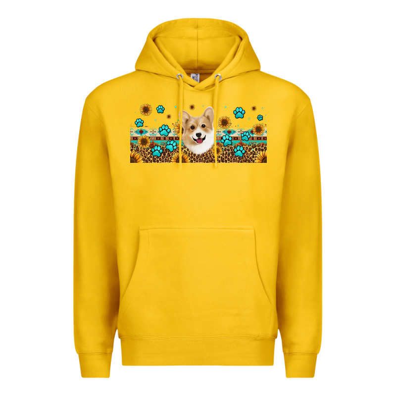Western Corgi Dog Premium Hoodie by Jasminsmagicworld | Teevron