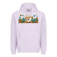 Lilac western corgi dog Premium Hoodie - Jasminsmagicworld