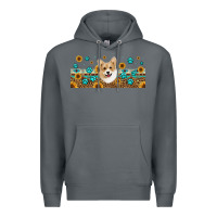 Rock western corgi dog Premium Hoodie - Jasminsmagicworld