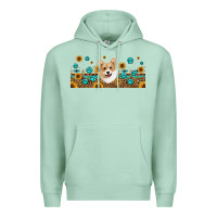 Seafoam western corgi dog Premium Hoodie - Jasminsmagicworld