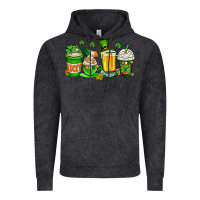 Vintage Black St. Patrick's Day coffee cups Vintage Hoodie - OliviaCreatesArt
