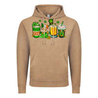 Vintage Coffee St. Patrick's Day coffee cups Vintage Hoodie - OliviaCreatesArt