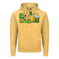 Vintage Mustard St. Patrick's Day coffee cups Vintage Hoodie - OliviaCreatesArt