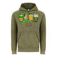 Vintage Olive St. Patrick's Day coffee cups Vintage Hoodie - OliviaCreatesArt