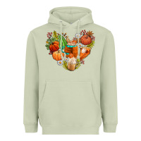 Matcha pumpkin and latte with fall Heavyweight Hoodie - AdoDesignShop