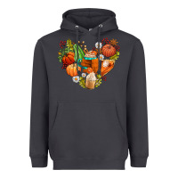 Smoke pumpkin and latte with fall Heavyweight Hoodie - AdoDesignShop