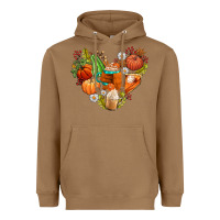 Toasted Coconut pumpkin and latte with fall Heavyweight Hoodie - AdoDesignShop