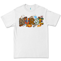 White Fall Nurse Premium Tee - NancyCooperArtShop