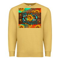 Antique Gold with god all things are possible Premium Sweatshirt - AdoDesignShop