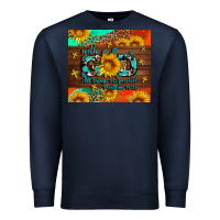 Navy with god all things are possible Premium Sweatshirt - AdoDesignShop
