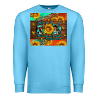 Ocean Blue with god all things are possible Premium Sweatshirt - AdoDesignShop