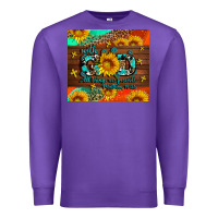 Purple with god all things are possible Premium Sweatshirt - AdoDesignShop
