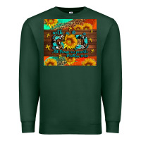 Sports Green with god all things are possible Premium Sweatshirt - AdoDesignShop