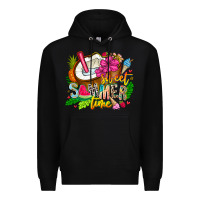 Black summer time Premium Hoodie - CowhideDigitalArt