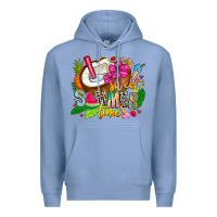 Colony Blue summer time Premium Hoodie - CowhideDigitalArt