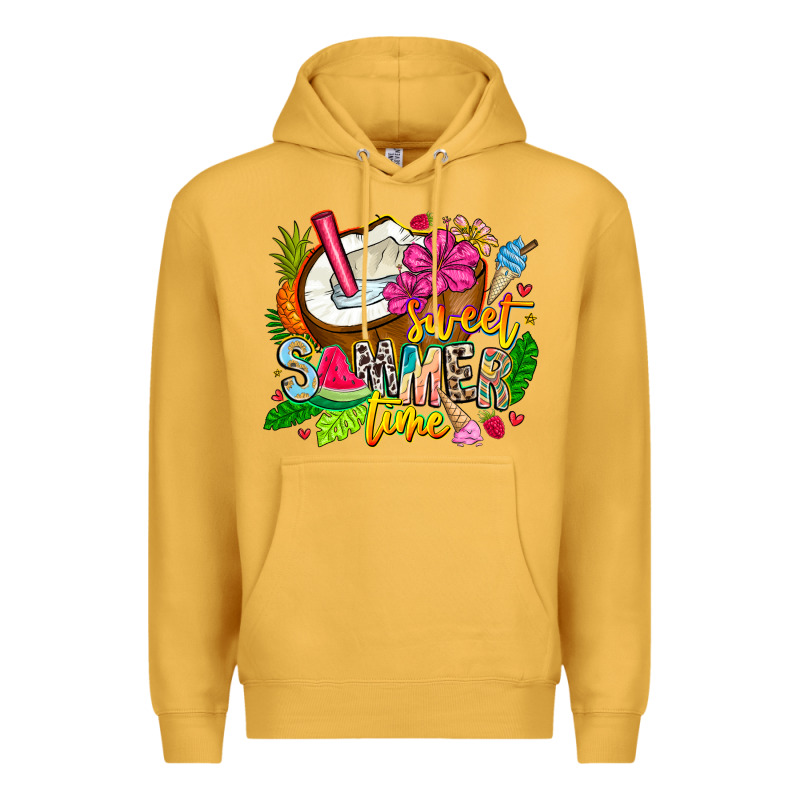 Summer Time Premium Hoodie by CowhideDigitalArt | Teevron