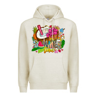 Oatmeal Heather summer time Premium Hoodie - CowhideDigitalArt