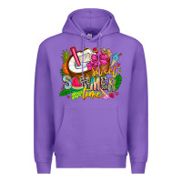Purple summer time Premium Hoodie - CowhideDigitalArt