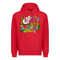 Red summer time Premium Hoodie - CowhideDigitalArt