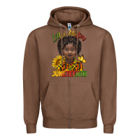 Chestnut little mister juneteenth black boy Zipper Hoodie - BarkalooDesign