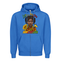 True Royal little mister juneteenth black boy Zipper Hoodie - BarkalooDesign
