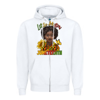 White little mister juneteenth black boy Zipper Hoodie - BarkalooDesign
