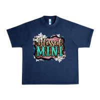 Navy blessed mini Urban Heavy Tee - OliviaCreatesArt