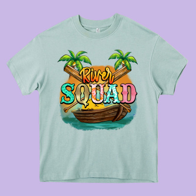 River Squad Heavy Core Tee Designed By Nancycooperartshop
