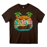Chocolate Brown River squad Heavy Core Tee - NancyCooperArtShop