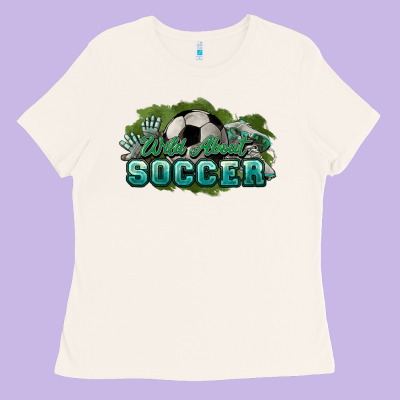Wild About Soccer Ladies Tee Designed By Howdyjamesfarm