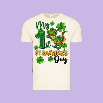 My First St. Patrick's Day Vintage Tee Designed By Cowgirlartshop