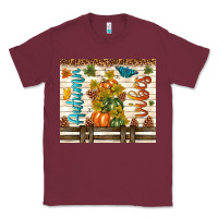 Burgundy autumn vibes Classic Tee - TumblerDesignByShophia