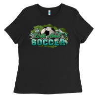 Black Wild about Soccer Ladies Tee - HowdyJamesFarm