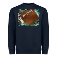 Navy sports football background Heavyweight Sweatshirt - Artiststas