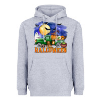 Heather Grey halloween truck Heavyweight Hoodie - AdoDesignShop