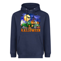 Navy halloween truck Heavyweight Hoodie - AdoDesignShop