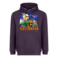 Plum halloween truck Heavyweight Hoodie - AdoDesignShop