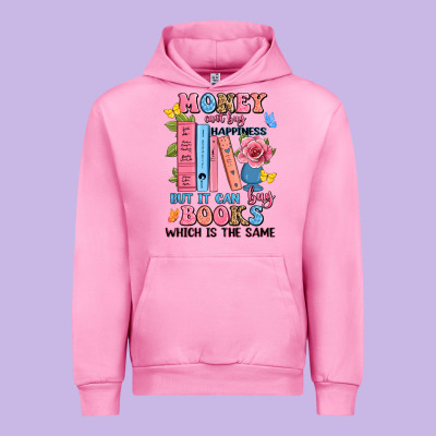 Money Can't Buy Happiness But It Can Buy Books Whi Urban Hoodie Designed By Jahusdesignshop