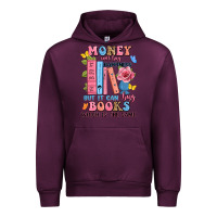 Mauve Wine money can't buy happiness but it can buy books whi Urban Hoodie - JahusDesignShop