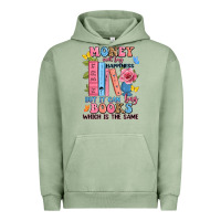 Pigment Oil Green money can't buy happiness but it can buy books whi Urban Hoodie - JahusDesignShop