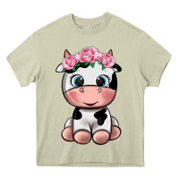 Mossy cute cow Heavy Core Tee - texasbilliewilder