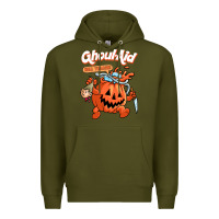 Army Green cool ghoul aid funny ghoul pumpkin cute meme halloween t shirt Premium Hoodie - maiPhamDesign