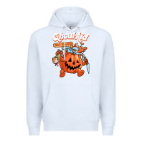 White cool ghoul aid funny ghoul pumpkin cute meme halloween t shirt Premium Hoodie - maiPhamDesign