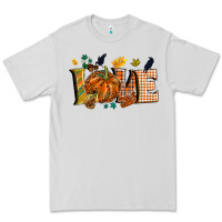 Dove Grey Fall love Premium Tee - NancyCooperArtShop