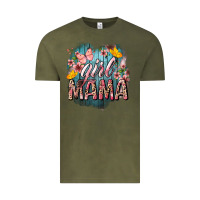 Vintage Olive Girl mama butterfly mother's day Vintage Tee - HowdyJamesFarm